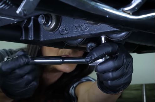 Reinstall the drain plug