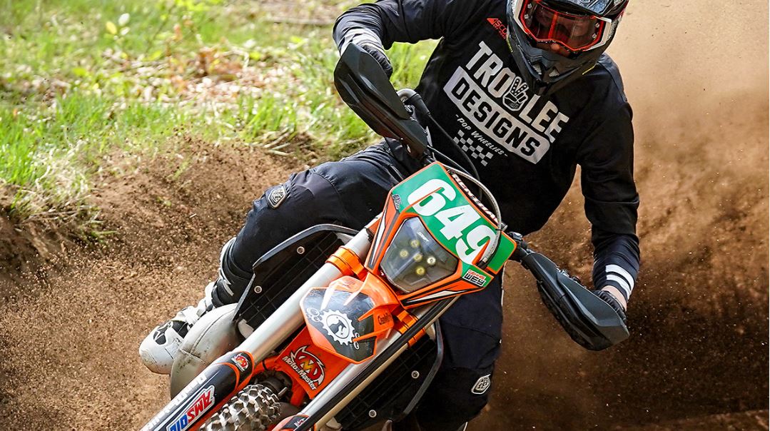 Dennis Wey on his way to winning the Dutch championship.